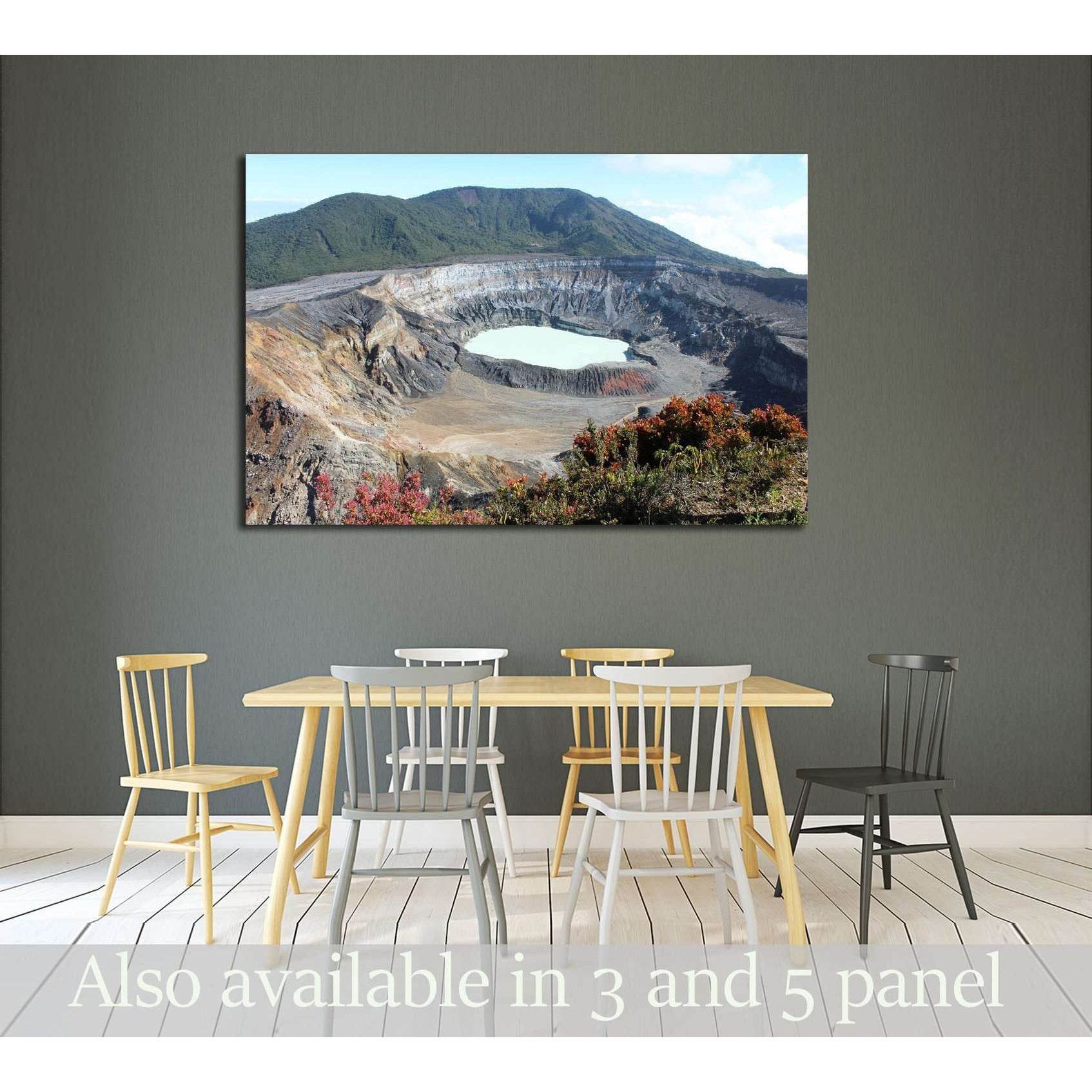 Volcano Crater with Wildflowers №2843 Ready to Hang Canvas PrintCanvas art arrives ready to hang, with hanging accessories included and no additional framing required. Every canvas print is hand-crafted, made on-demand at our workshop and expertly stretch