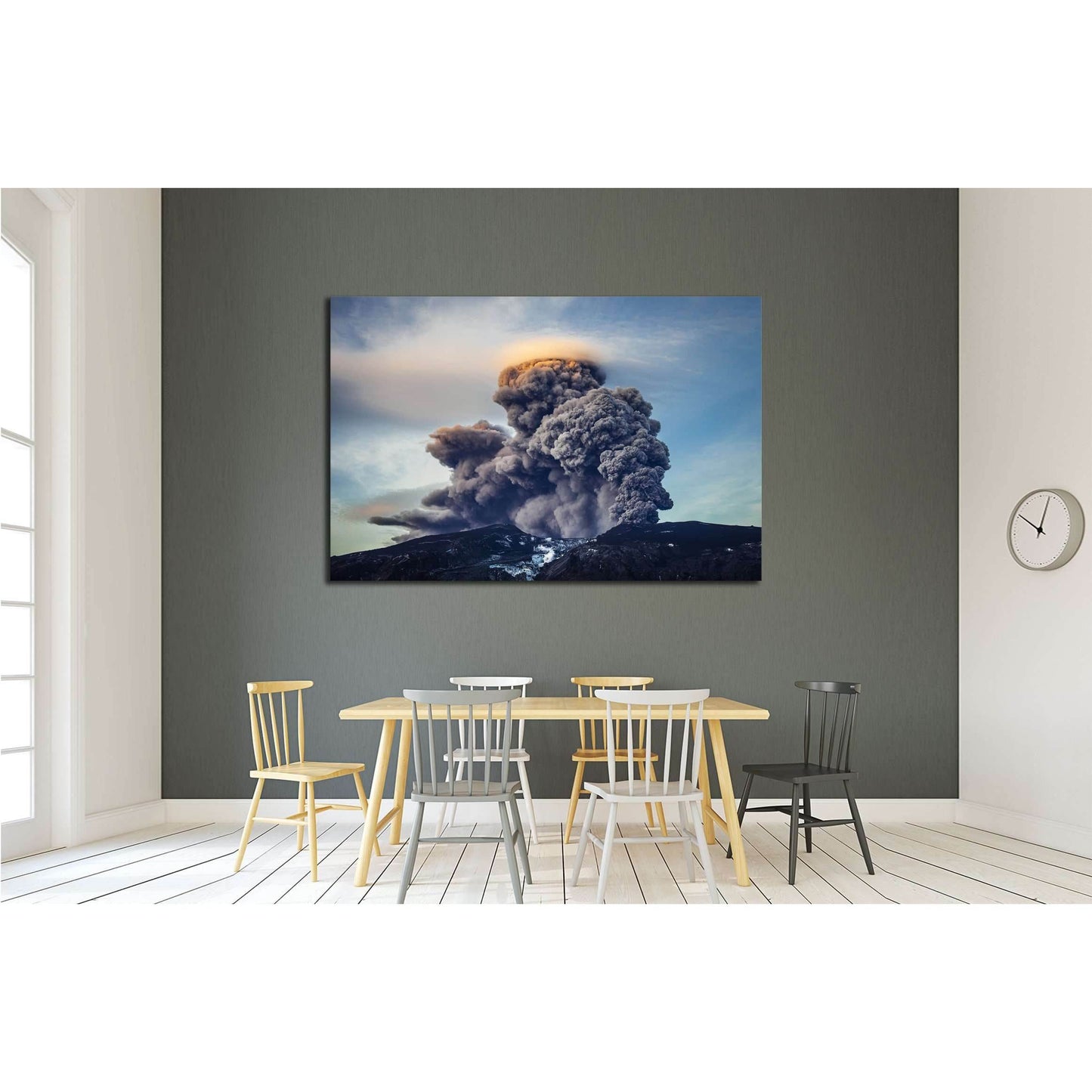 Volcano in Iceland №2866 Ready to Hang Canvas PrintCanvas art arrives ready to hang, with hanging accessories included and no additional framing required. Every canvas print is hand-crafted, made on-demand at our workshop and expertly stretched around 100