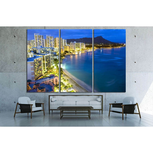 Waikiki beach in Honolulu, Hawaii №1664 Ready to Hang Canvas PrintCanvas art arrives ready to hang, with hanging accessories included and no additional framing required. Every canvas print is hand-crafted, made on-demand at our workshop and expertly stret