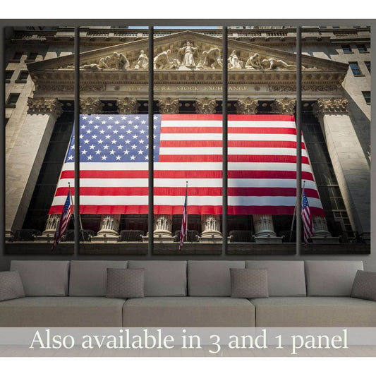 Wall Street New York Stock Exchange Entrance №1950 Ready to Hang Canvas PrintCanvas art arrives ready to hang, with hanging accessories included and no additional framing required. Every canvas print is hand-crafted, made on-demand at our workshop and exp