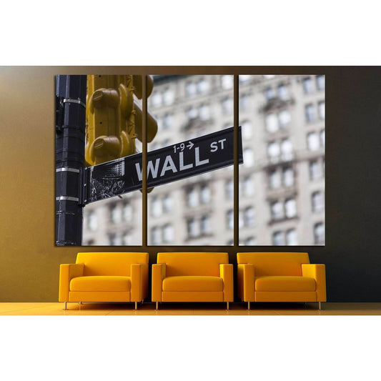 Wall street sign in New York №1788 Ready to Hang Canvas PrintCanvas art arrives ready to hang, with hanging accessories included and no additional framing required. Every canvas print is hand-crafted, made on-demand at our workshop and expertly stretched
