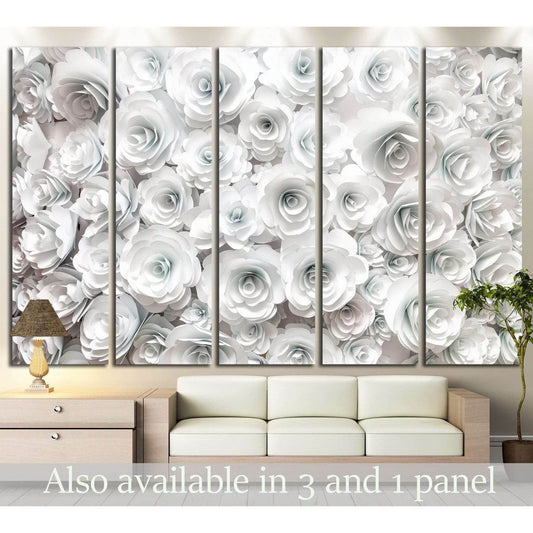 wall with paper flowers №1353 Ready to Hang Canvas PrintCanvas art arrives ready to hang, with hanging accessories included and no additional framing required. Every canvas print is hand-crafted, made on-demand at our workshop and expertly stretched aroun