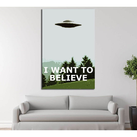 want to believe x files poster (Eugenia Loli) №3393 Ready to Hang Canvas PrintCanvas art arrives ready to hang, with hanging accessories included and no additional framing required. Every canvas print is hand-crafted, made on-demand at our workshop and ex