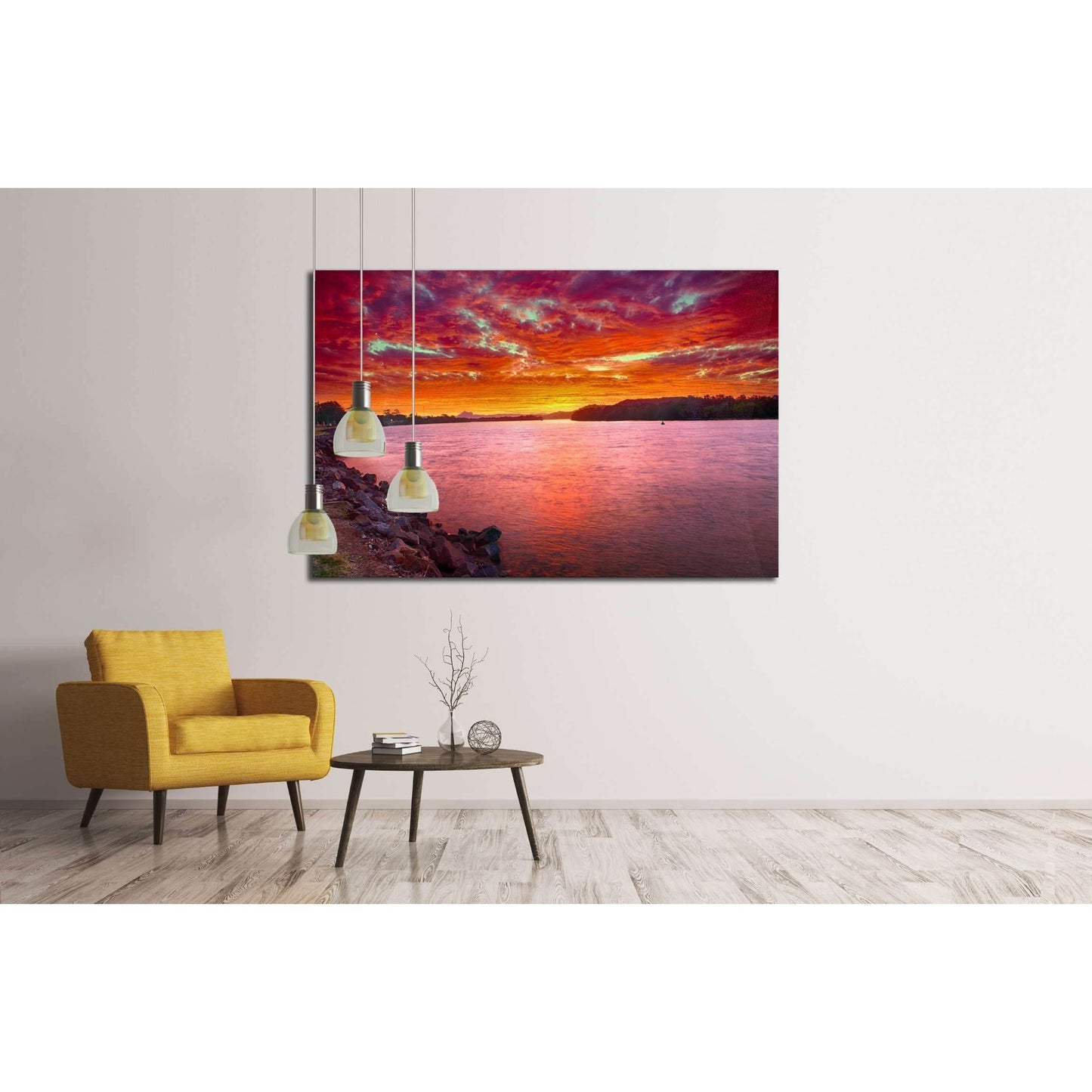 Warning visible on horizon, New South Wales - Australia. №2862 Ready to Hang Canvas PrintCanvas art arrives ready to hang, with hanging accessories included and no additional framing required. Every canvas print is hand-crafted, made on-demand at our work