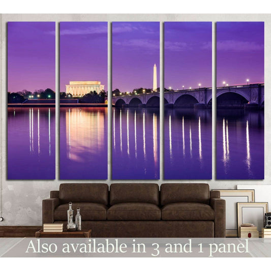 Washington DC skyline on the Potomac №1361 Ready to Hang Canvas PrintCanvas art arrives ready to hang, with hanging accessories included and no additional framing required. Every canvas print is hand-crafted, made on-demand at our workshop and expertly st