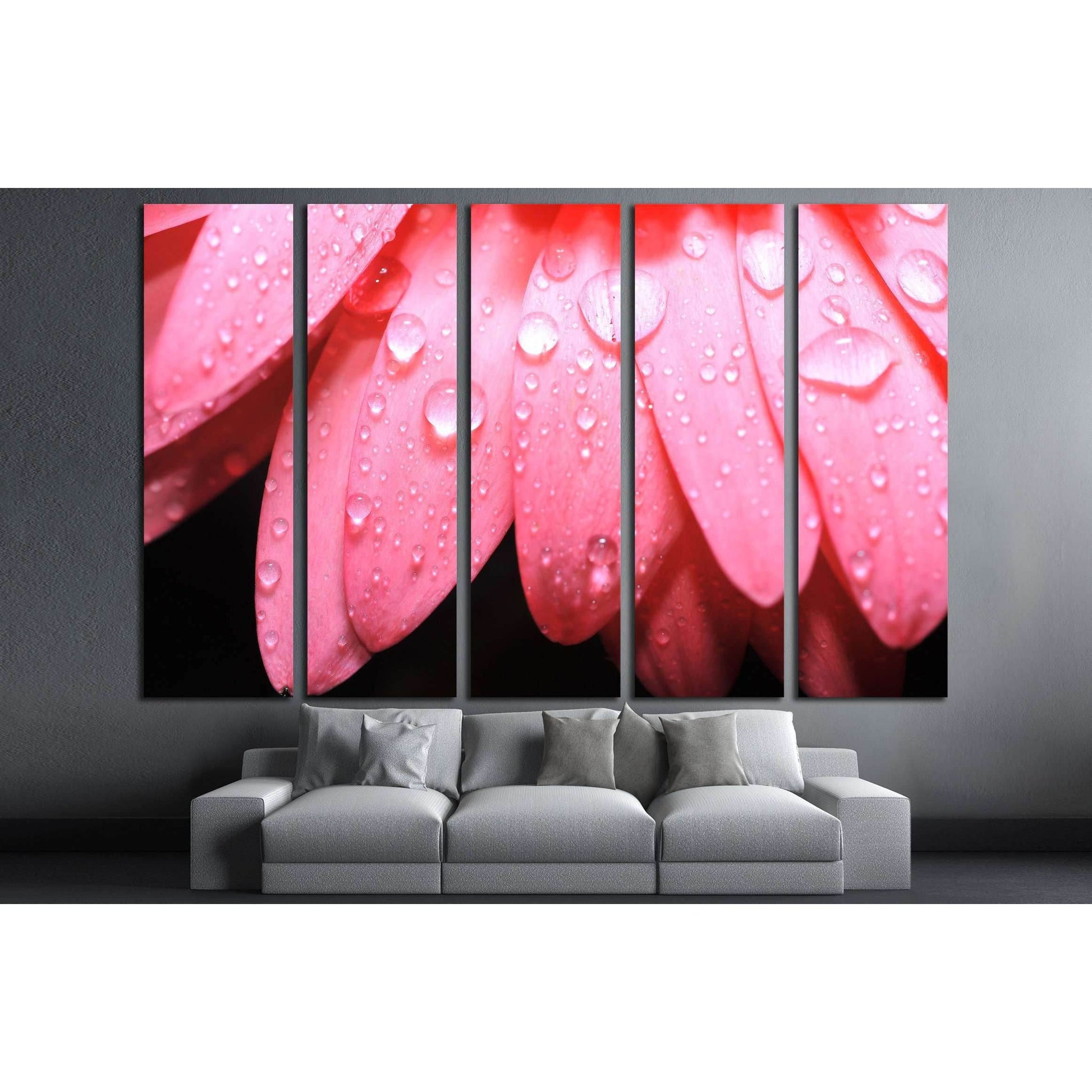 Water drop on flower petal №3026 Ready to Hang Canvas PrintCanvas art arrives ready to hang, with hanging accessories included and no additional framing required. Every canvas print is hand-crafted, made on-demand at our workshop and expertly stretched ar