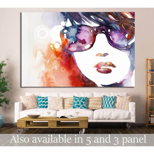 watercolor beauty portrait №731 Ready to Hang Canvas PrintCanvas art arrives ready to hang, with hanging accessories included and no additional framing required. Every canvas print is hand-crafted, made on-demand at our workshop and expertly stretched aro