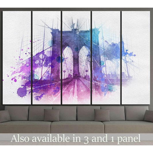 Watercolor Brooklyn Bridge Ready to Hang Canvas PrintDecorate your walls with a stunning Watercolor Brooklyn Bridge Canvas Art Print from the world's largest art gallery. Choose from thousands of Brooklyn Bridge artworks with various sizing options. Choos