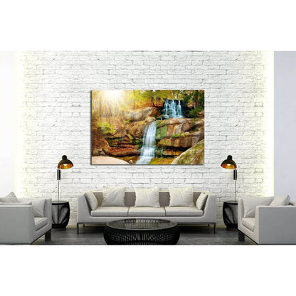 Waterfall in forest №2500 Ready to Hang Canvas PrintCanvas art arrives ready to hang, with hanging accessories included and no additional framing required. Every canvas print is hand-crafted, made on-demand at our workshop and expertly stretched around 10