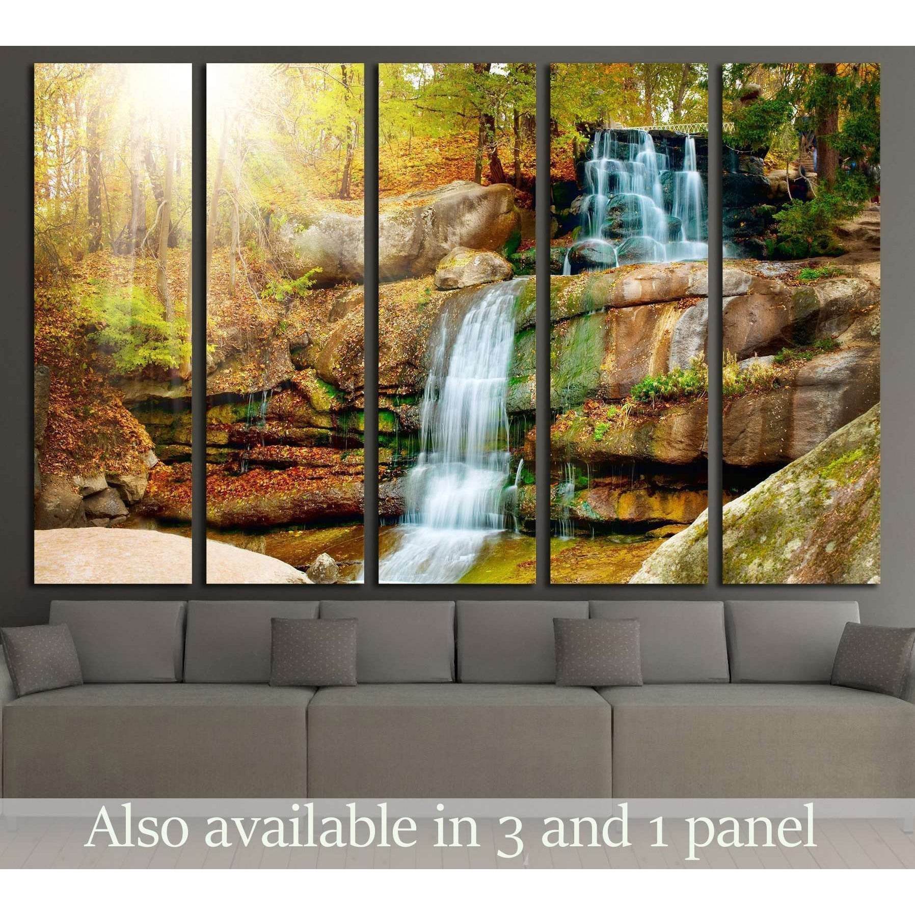 Waterfall in forest №2500 Ready to Hang Canvas PrintCanvas art arrives ready to hang, with hanging accessories included and no additional framing required. Every canvas print is hand-crafted, made on-demand at our workshop and expertly stretched around 10