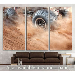 wheels tires and off-road truck №1866 Ready to Hang Canvas PrintCanvas art arrives ready to hang, with hanging accessories included and no additional framing required. Every canvas print is hand-crafted, made on-demand at our workshop and expertly stretch