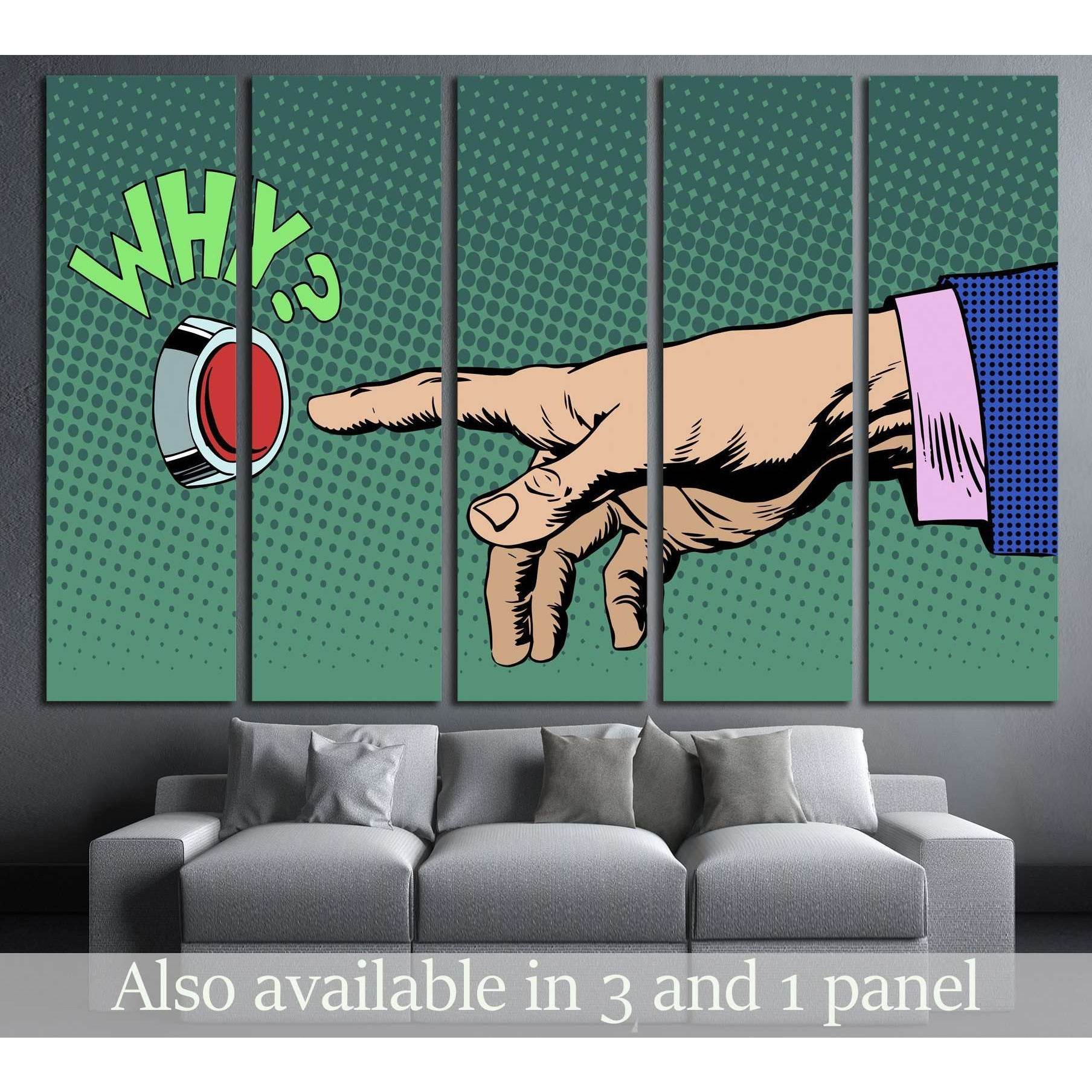 Why Pop Art №3317 Ready to Hang Canvas PrintCanvas art arrives ready to hang, with hanging accessories included and no additional framing required. Every canvas print is hand-crafted, made on-demand at our workshop and expertly stretched around 100% North