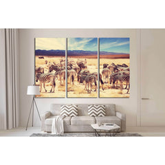 Wild zebra №1848 Ready to Hang Canvas PrintCanvas art arrives ready to hang, with hanging accessories included and no additional framing required. Every canvas print is hand-crafted, made on-demand at our workshop and expertly stretched around 100% North