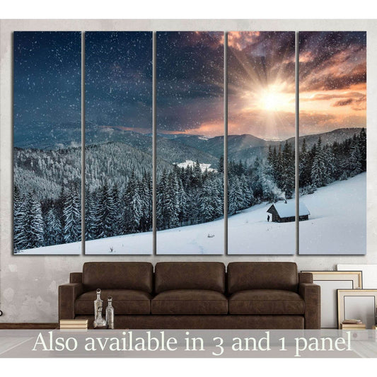 Winter evening №603 Ready to Hang Canvas PrintCanvas art arrives ready to hang, with hanging accessories included and no additional framing required. Every canvas print is hand-crafted, made on-demand at our workshop and expertly stretched around 100% Nor