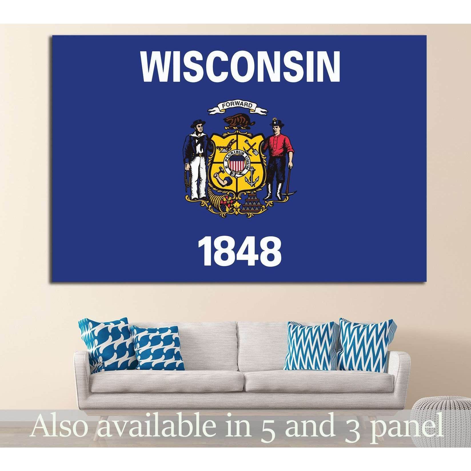 Wisconsin №668 Ready to Hang Canvas PrintCanvas art arrives ready to hang, with hanging accessories included and no additional framing required. Every canvas print is hand-crafted, made on-demand at our workshop and expertly stretched around 100% North Am