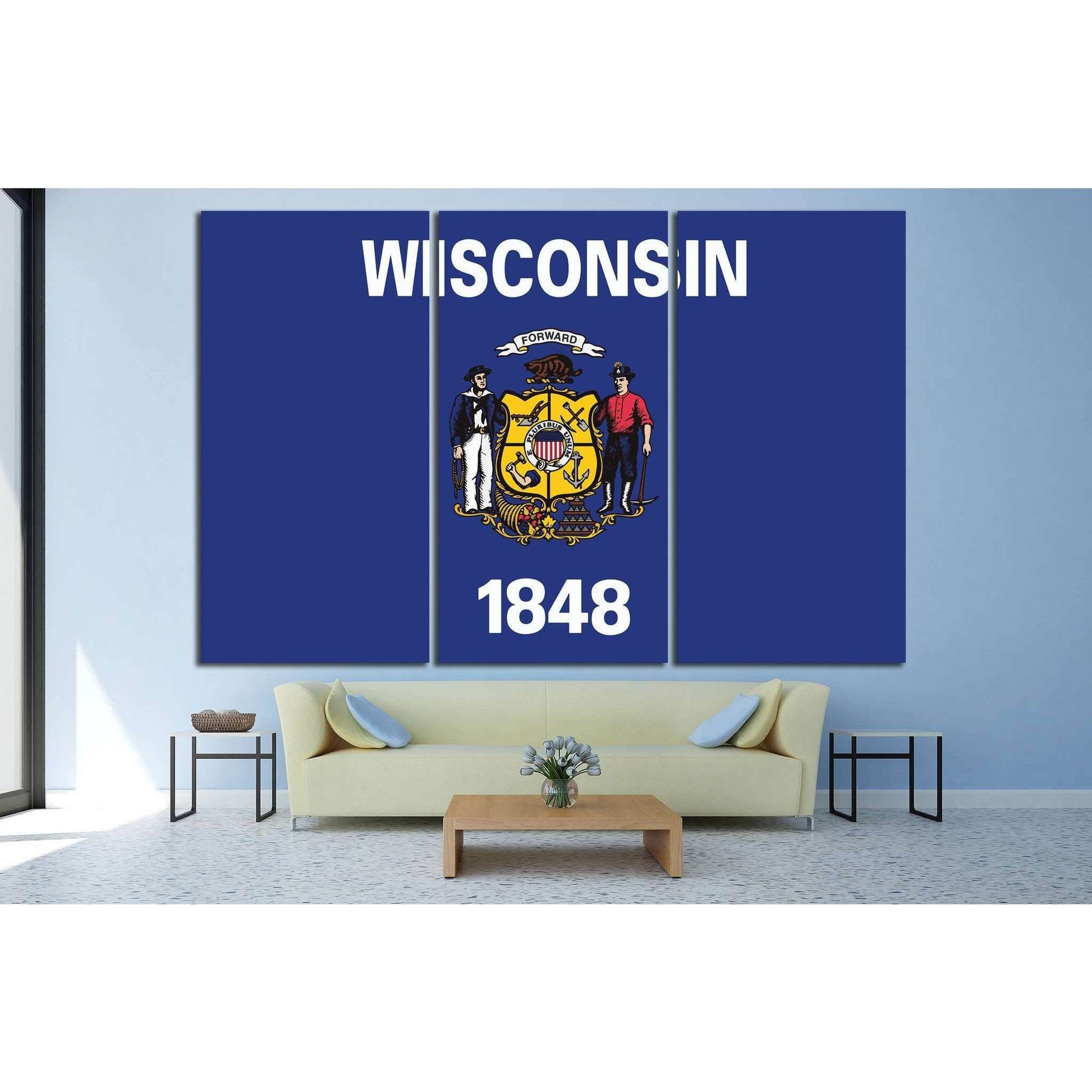 Wisconsin №668 Ready to Hang Canvas PrintCanvas art arrives ready to hang, with hanging accessories included and no additional framing required. Every canvas print is hand-crafted, made on-demand at our workshop and expertly stretched around 100% North Am