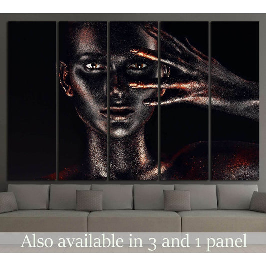 woman in black paint body №746 Ready to Hang Canvas PrintCanvas art arrives ready to hang, with hanging accessories included and no additional framing required. Every canvas print is hand-crafted, made on-demand at our workshop and expertly stretched arou