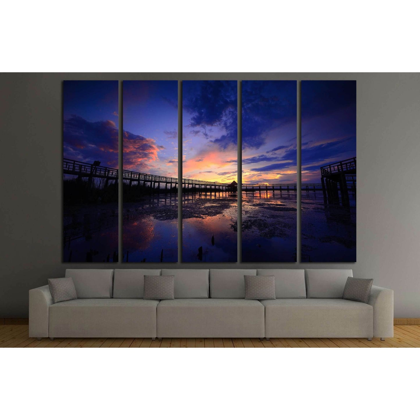 Wooden Bridge at Khao Sam Roi Yod National Park, Prachuap Khiri Khan province, Thailand №2157 Ready to Hang Canvas PrintCanvas art arrives ready to hang, with hanging accessories included and no additional framing required. Every canvas print is hand-craf