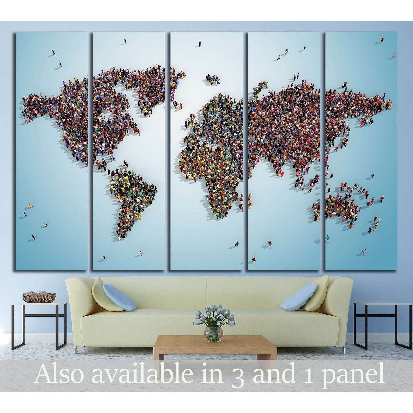 world map with bluish background №1325 Ready to Hang Canvas PrintCanvas art arrives ready to hang, with hanging accessories included and no additional framing required. Every canvas print is hand-crafted, made on-demand at our workshop and expertly stretc