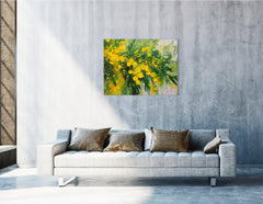 Yellow Mimosa in Full Blossom - Canvas Print - Artoholica Ready to Hang Canvas Print
