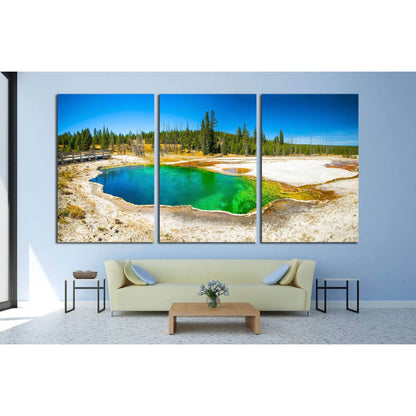 Yellowstone National Park, Wyoming. Prismatic spring. Abyss Pool at West Thumb №1982 Ready to Hang Canvas PrintCanvas art arrives ready to hang, with hanging accessories included and no additional framing required. Every canvas print is hand-crafted, made