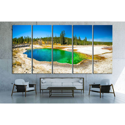 Yellowstone National Park, Wyoming. Prismatic spring. Abyss Pool at West Thumb №1982 Ready to Hang Canvas PrintCanvas art arrives ready to hang, with hanging accessories included and no additional framing required. Every canvas print is hand-crafted, made