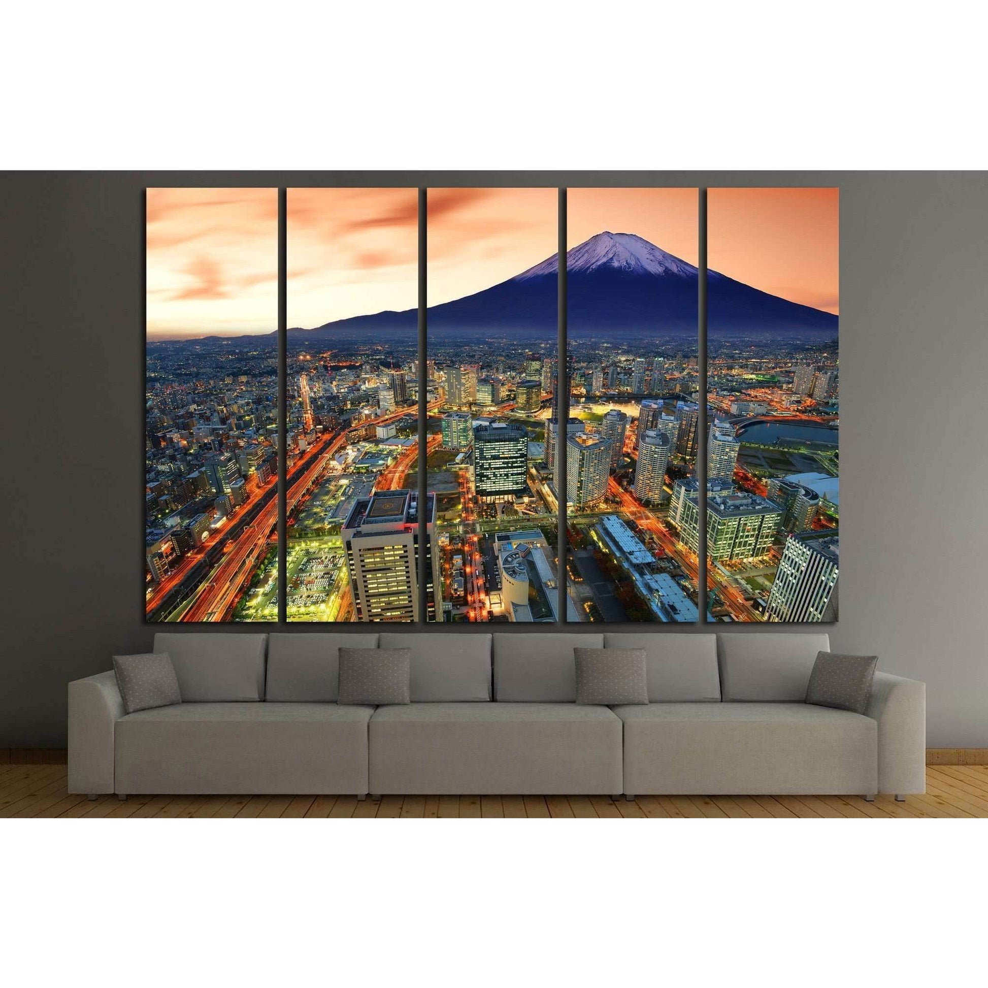 Yokohama and Mt. Fuji in Japan №779 Ready to Hang Canvas PrintCanvas art arrives ready to hang, with hanging accessories included and no additional framing required. Every canvas print is hand-crafted, made on-demand at our workshop and expertly stretched