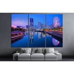 Yokohama, Japan at Minato-mirai bay №1156 Ready to Hang Canvas PrintCanvas art arrives ready to hang, with hanging accessories included and no additional framing required. Every canvas print is hand-crafted, made on-demand at our workshop and expertly str