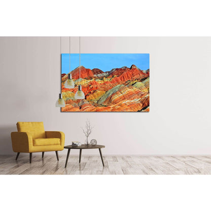 ZHANGYE, CHINA, Danxia landform in Zhangye, China №1966 Ready to Hang Canvas PrintCanvas art arrives ready to hang, with hanging accessories included and no additional framing required. Every canvas print is hand-crafted, made on-demand at our workshop an