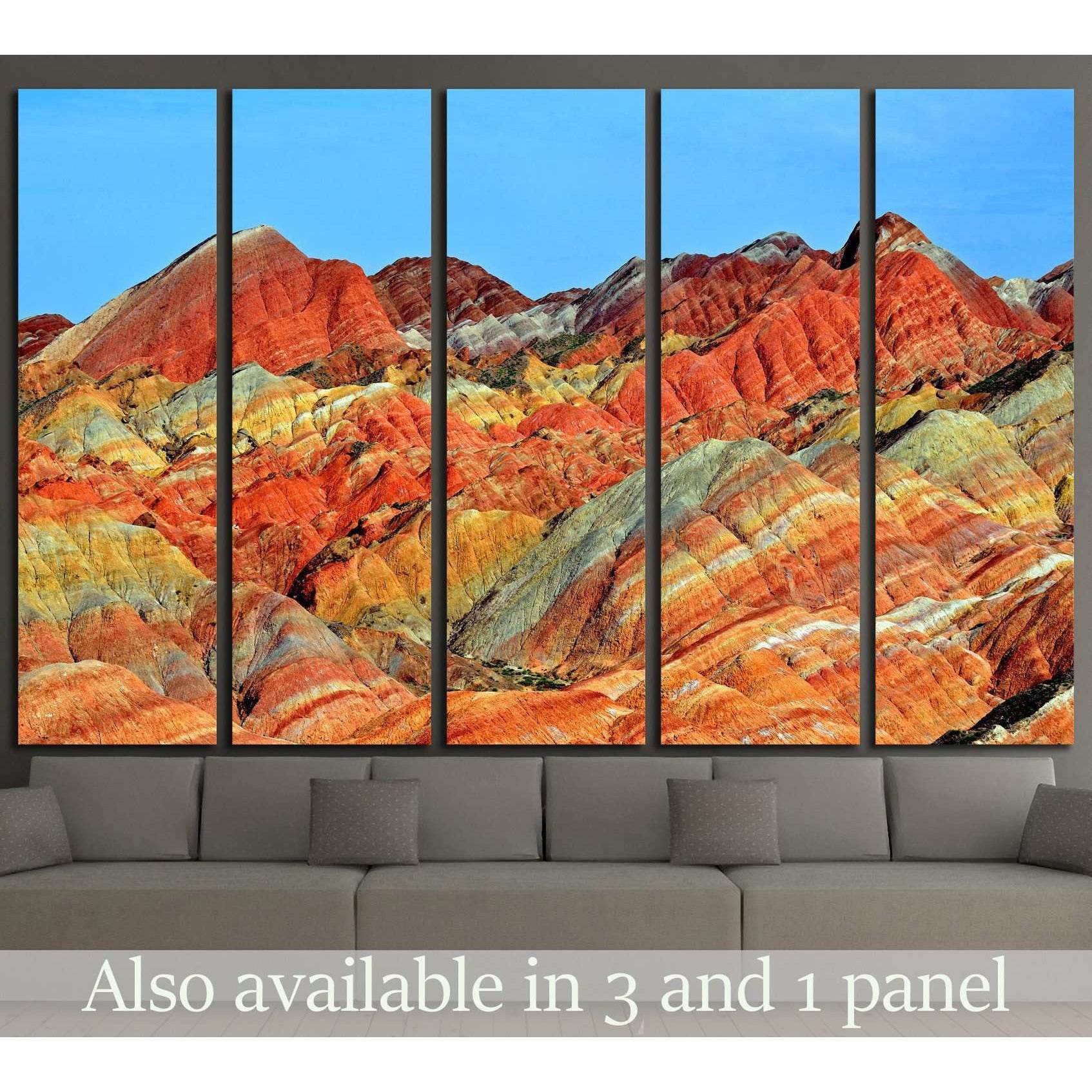 ZHANGYE, CHINA, Danxia landform in Zhangye, China №1966 Ready to Hang Canvas PrintCanvas art arrives ready to hang, with hanging accessories included and no additional framing required. Every canvas print is hand-crafted, made on-demand at our workshop an